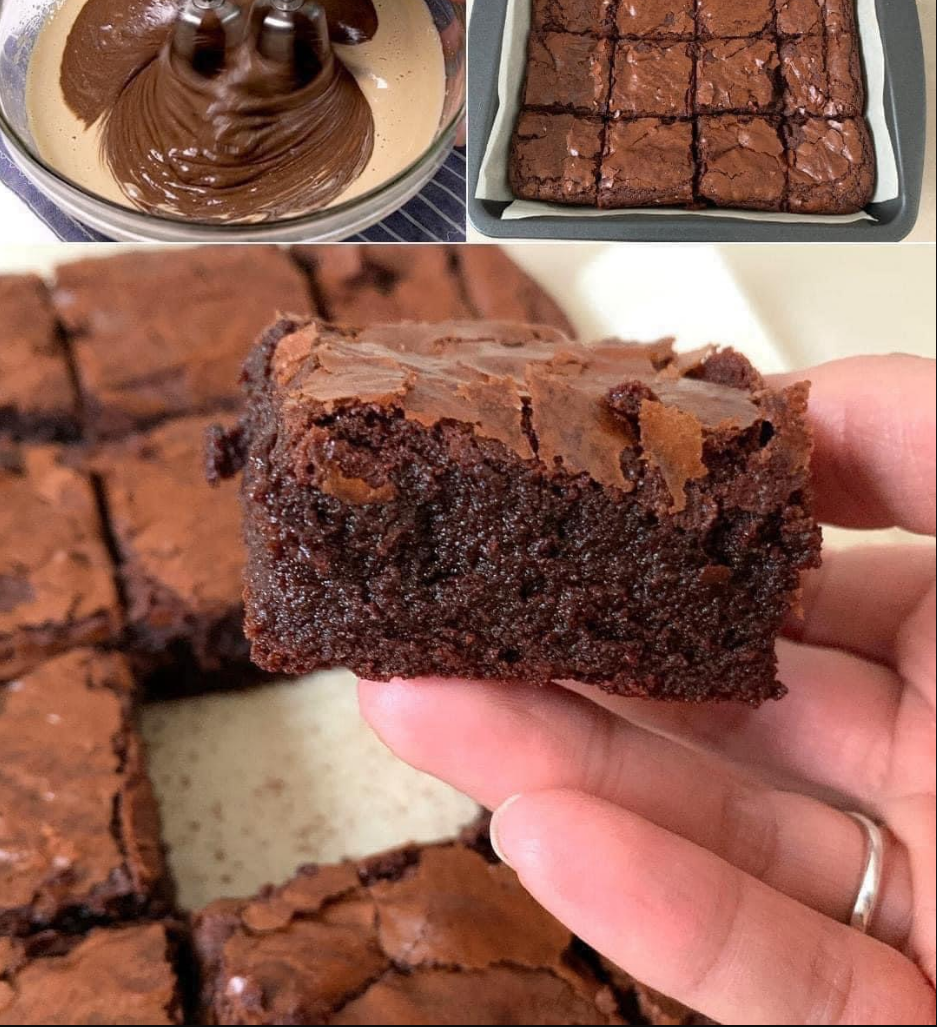 Fudge Brownies - Rich and gooey chocolate brownies ready to be devoured.