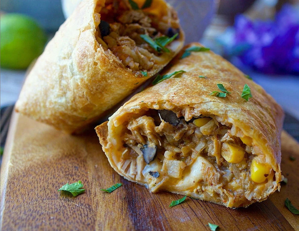 "Delicious Air Fryer Chicken Chimichangas: A Flavorful Mexican Feast"