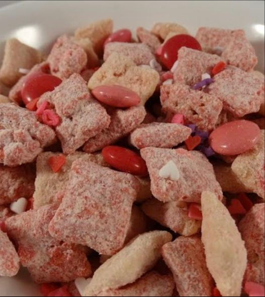 Valentine's Puppy Chow - Sweet and Festive Delight