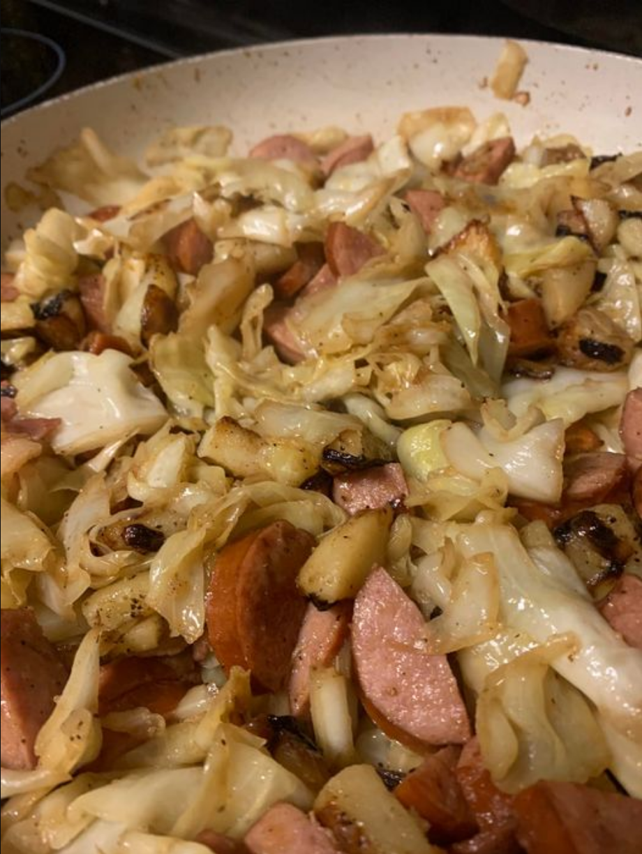 Fried Cabbage Scramble Recipe – recipestasteful