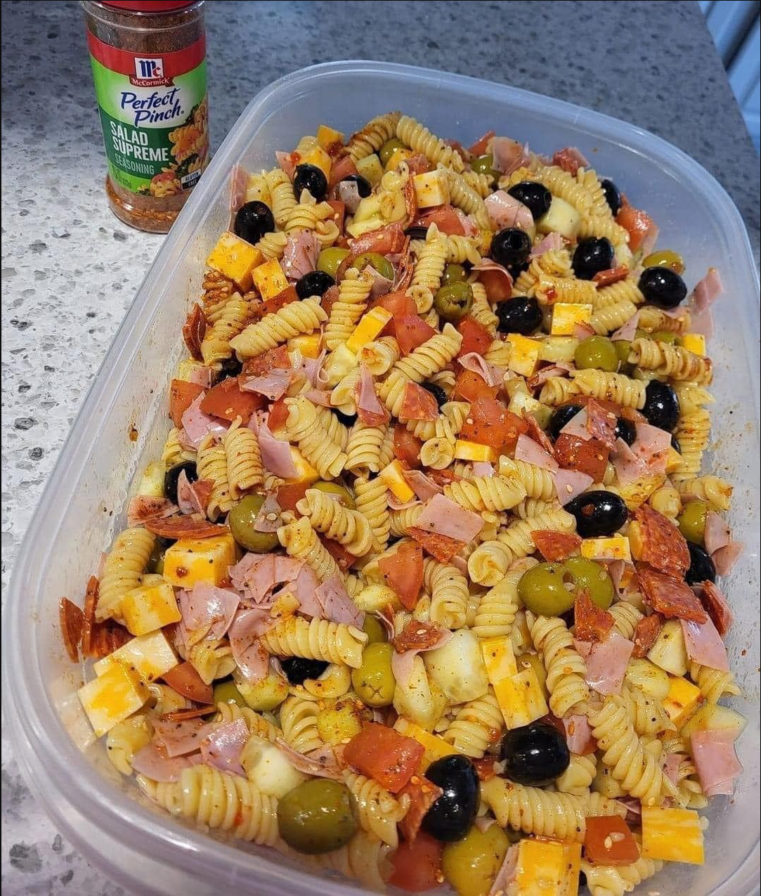 Vibrant Pasta Salad in a bowl